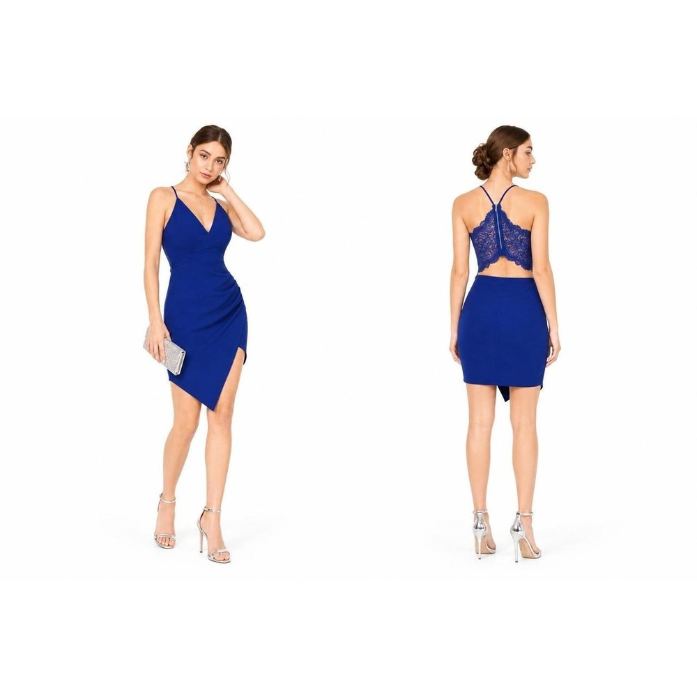 Women's Bodycon Cocktail Dress by Emerald Sundae Blue Size XXS New With Tags